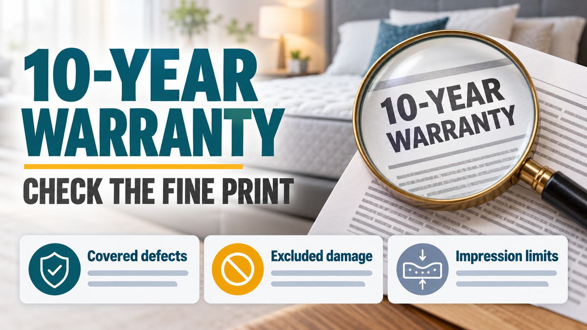 What Does a 10-Year Mattress Warranty Actually Cover?