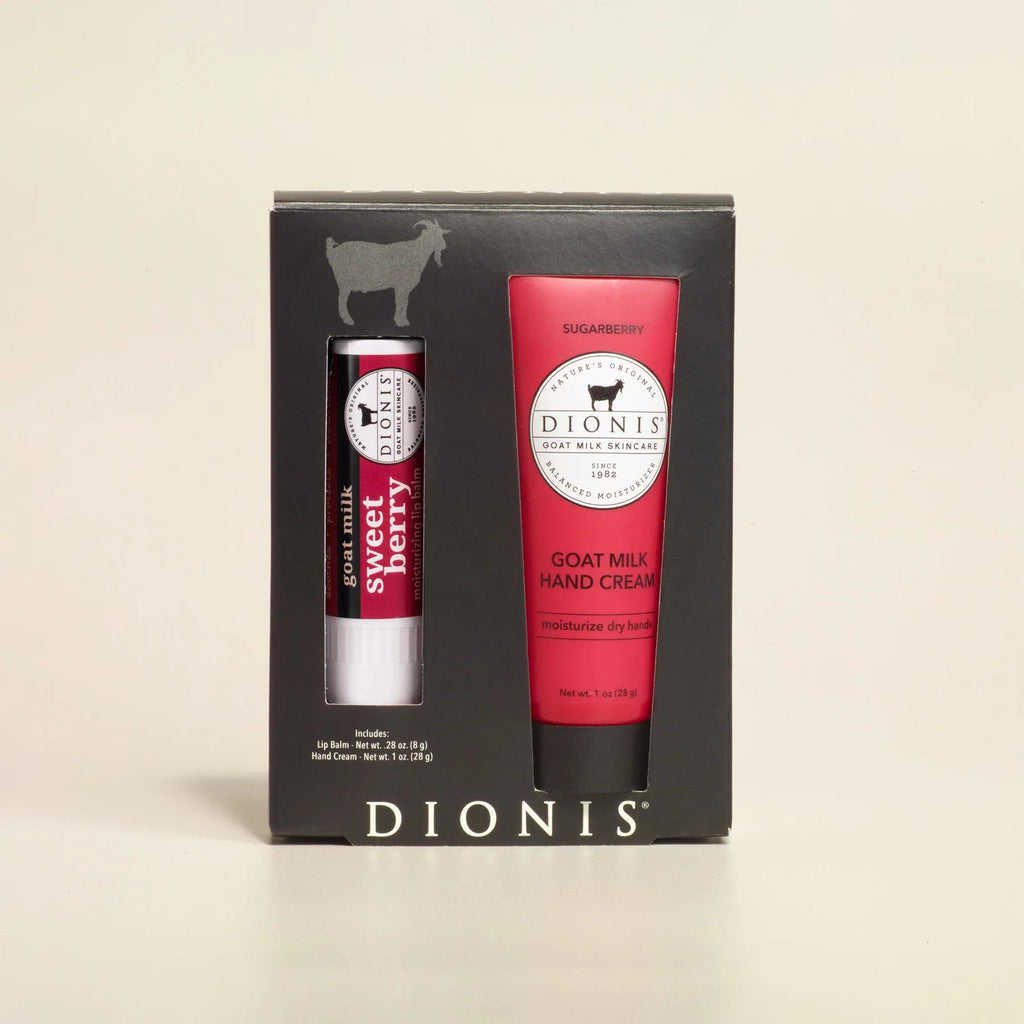 Lip Balm & Hand Cream Gift Set Sweet Berry w/ Berry Sparkle