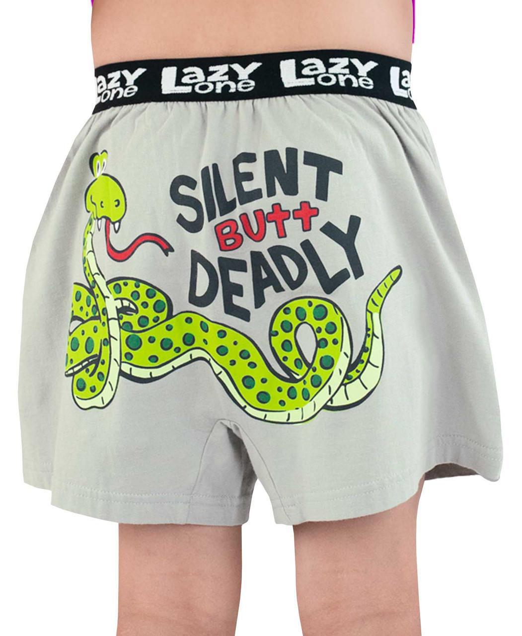Silent But Deadly Men's Snake Funny Boxer by LazyOne
