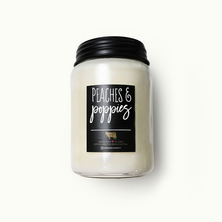 Milkhouse Candle Co: Peaches & Poppies