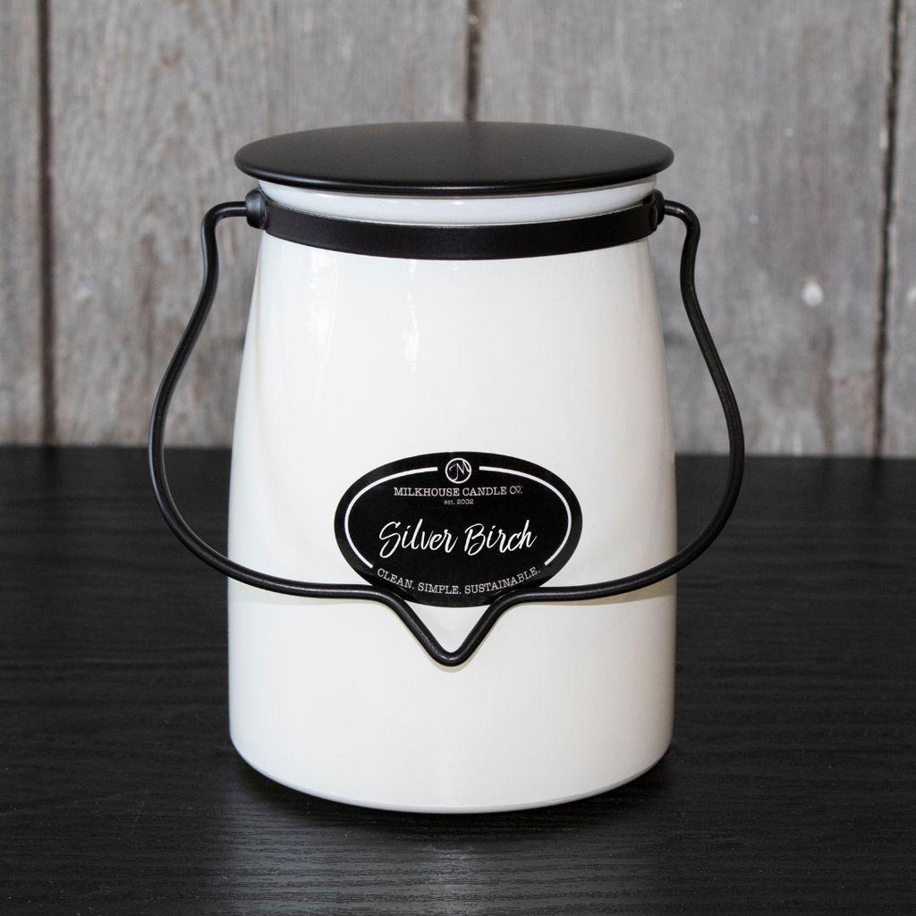 Milkhouse Candles Co: Silver Birch - 22oz Butter Jar