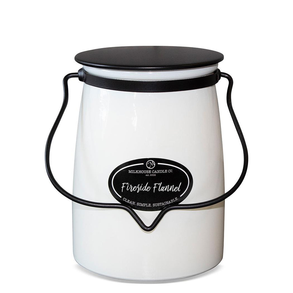 Fireside Flannel by Milkhouse Candle Co. - 16oz Butter Jar