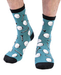Golf Ball Crew Sock by LazyOne - XL