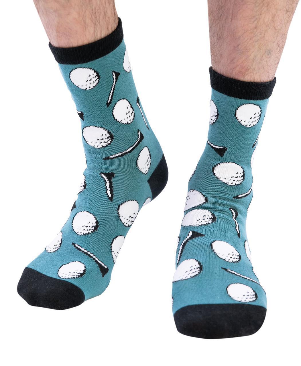 Golf Ball Crew Sock by LazyOne - XL
