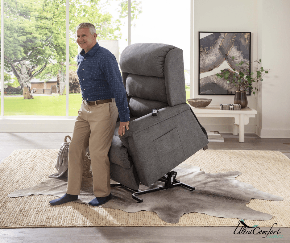 Polaris Medium Power Lift Chair Recliner (UC559M) - Coffee House