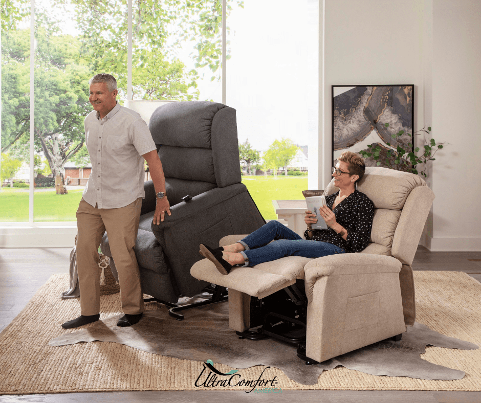 Polaris Small Power Lift Chair Recliner (UC559S) - Granite
