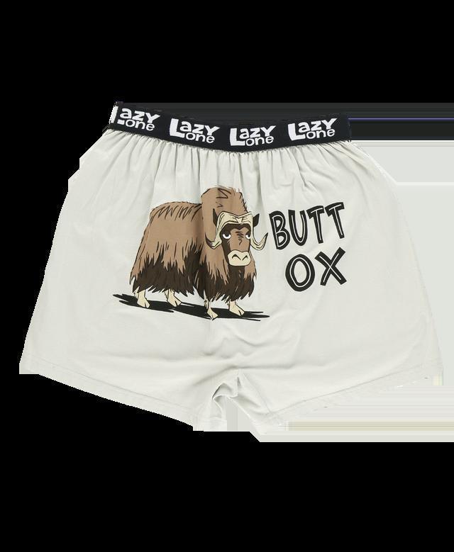 Butt Ox Light Grey Boxer by LazyOne