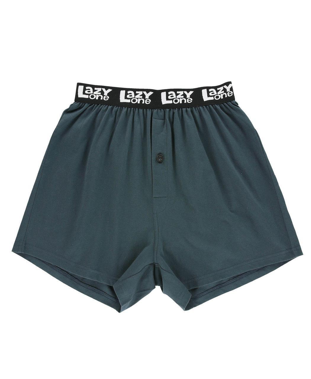 Trophy Husband Dark Blue Men's Funny Boxer by LazyOne - Medium