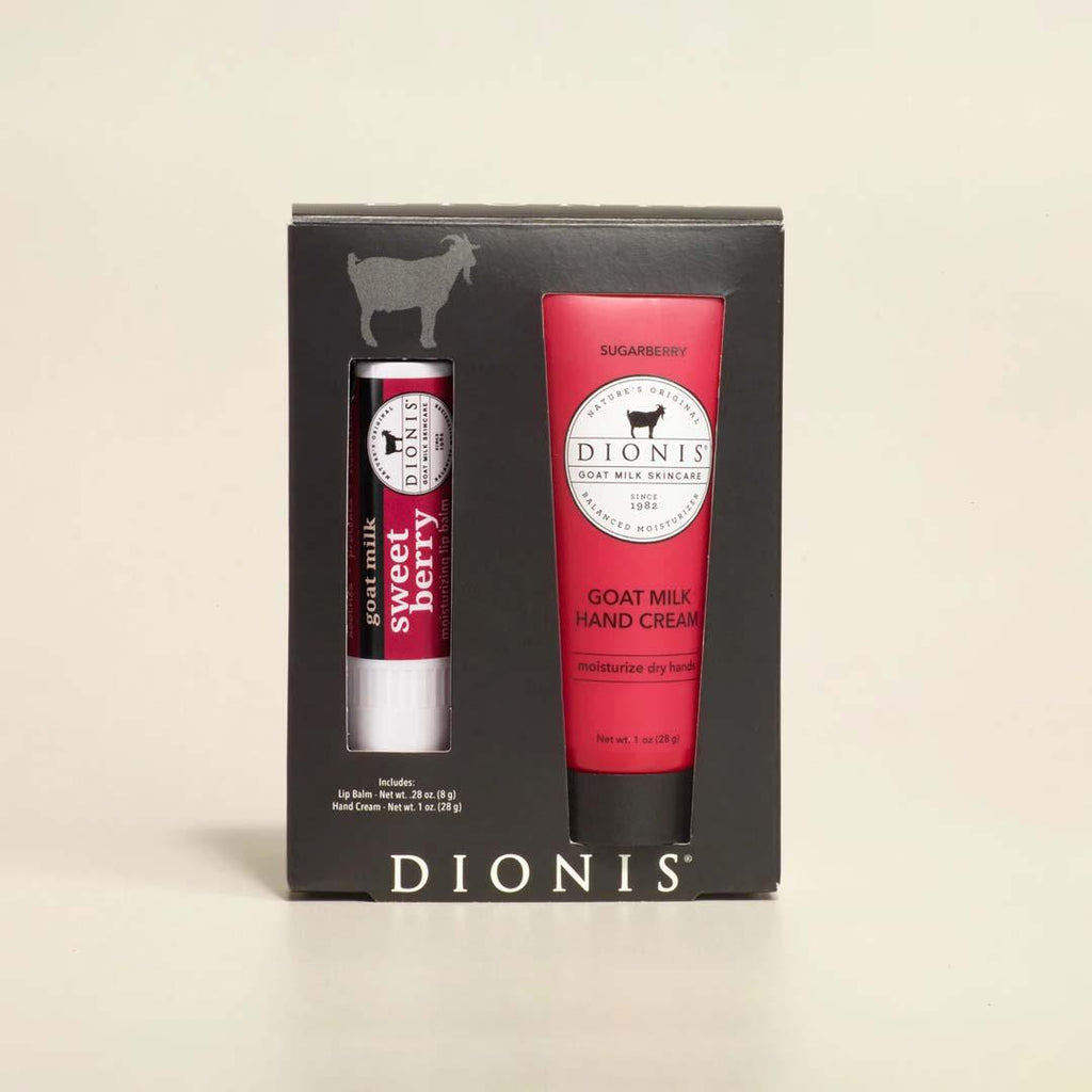 Lip Balm & Hand Cream Gift Set Sweet Berry w/ Sugarberry