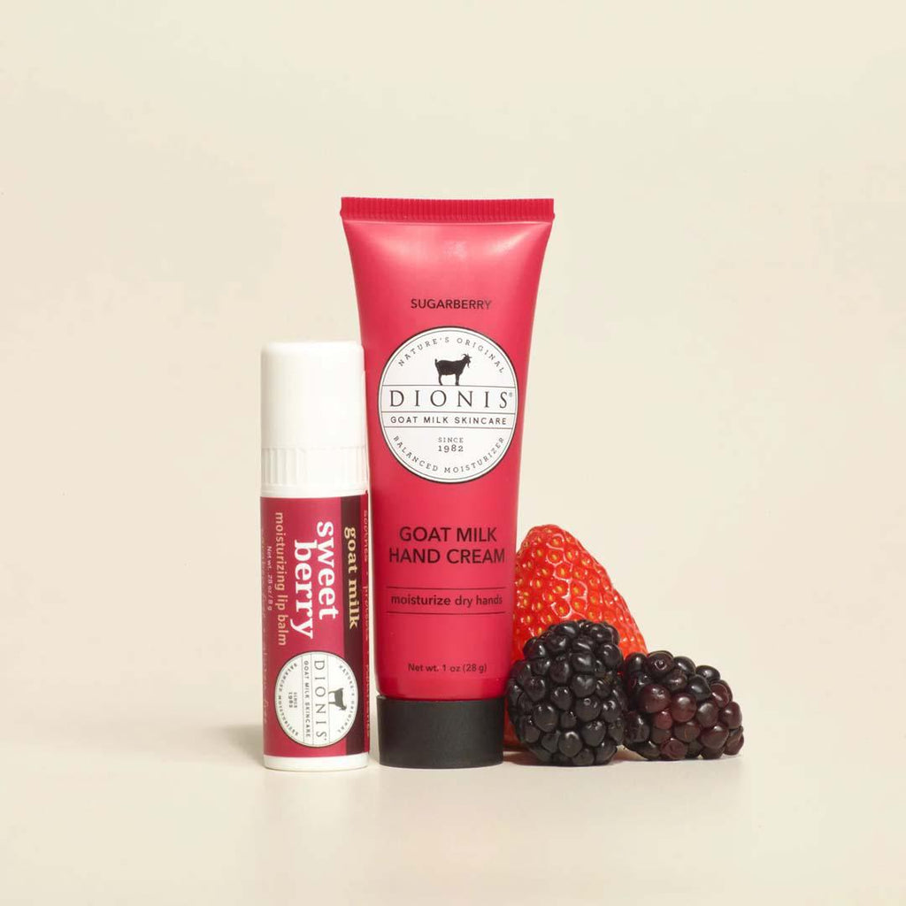Lip Balm & Hand Cream Gift Set Sweet Berry w/ Sugarberry