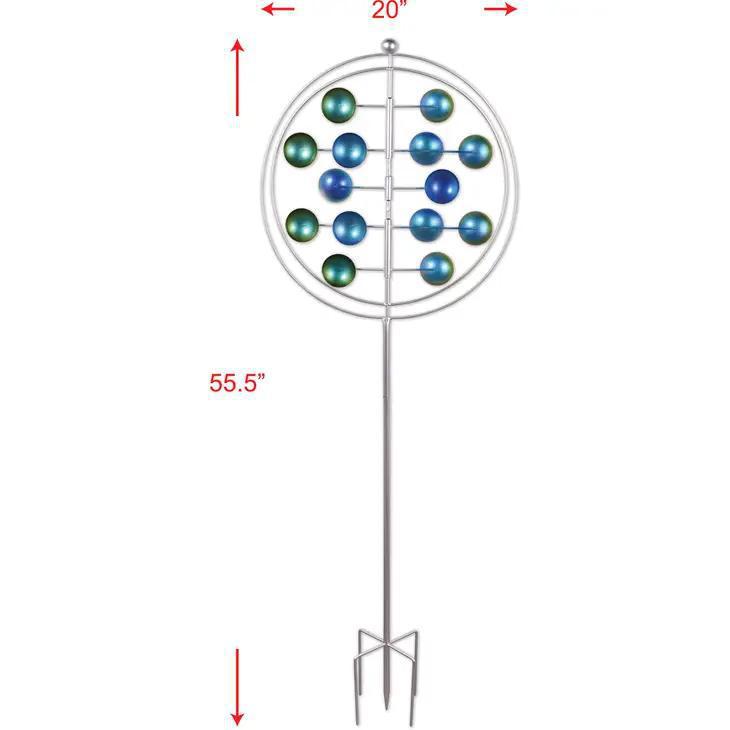 Blue Round Yard Spinner 55''