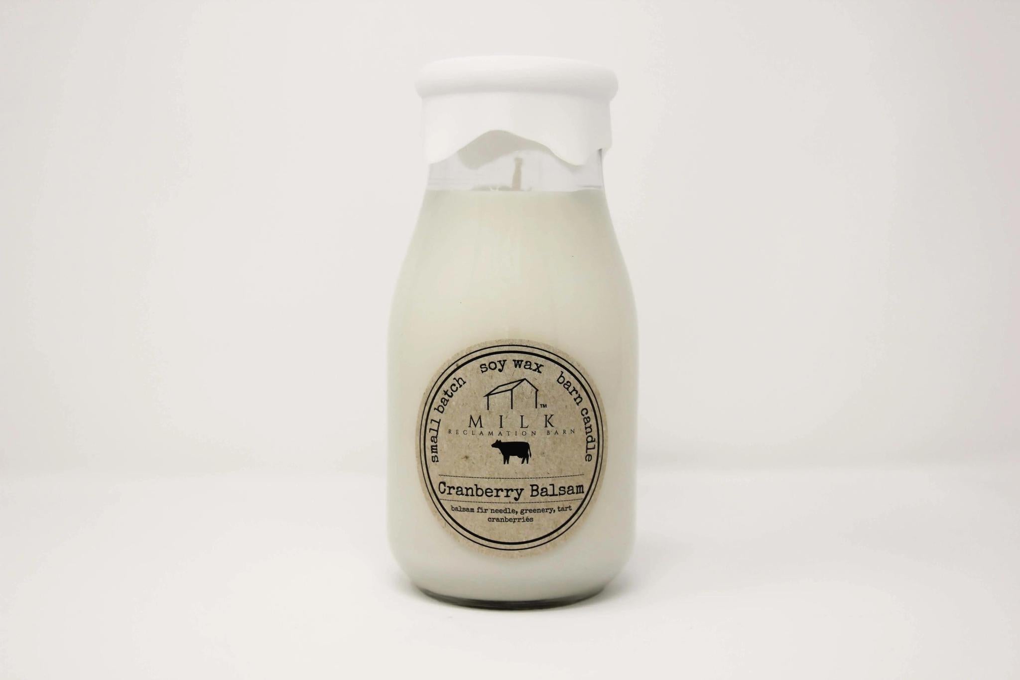 Cranberry Balsam Candle Milk Reclamation Barn