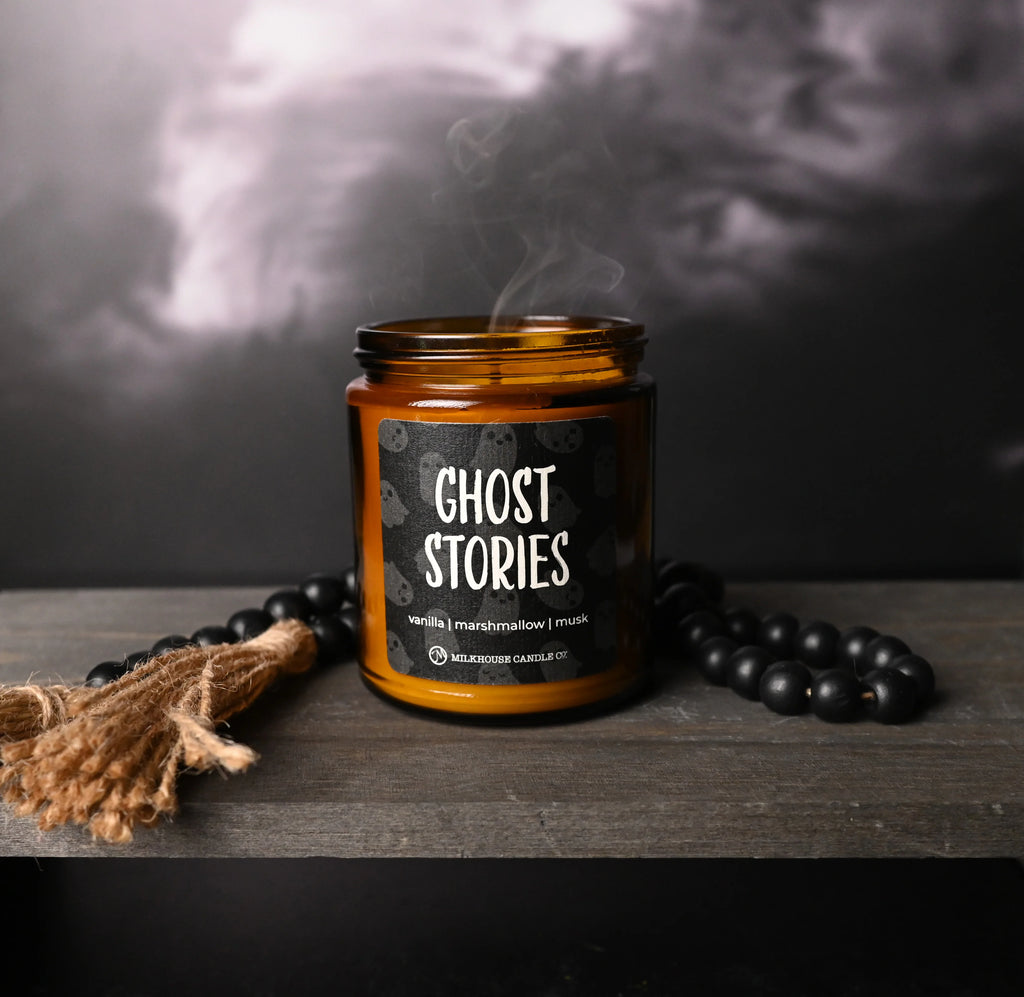 Ghost Stories Amber Jar Candle (7 oz) by Milkhouse Candle Co.