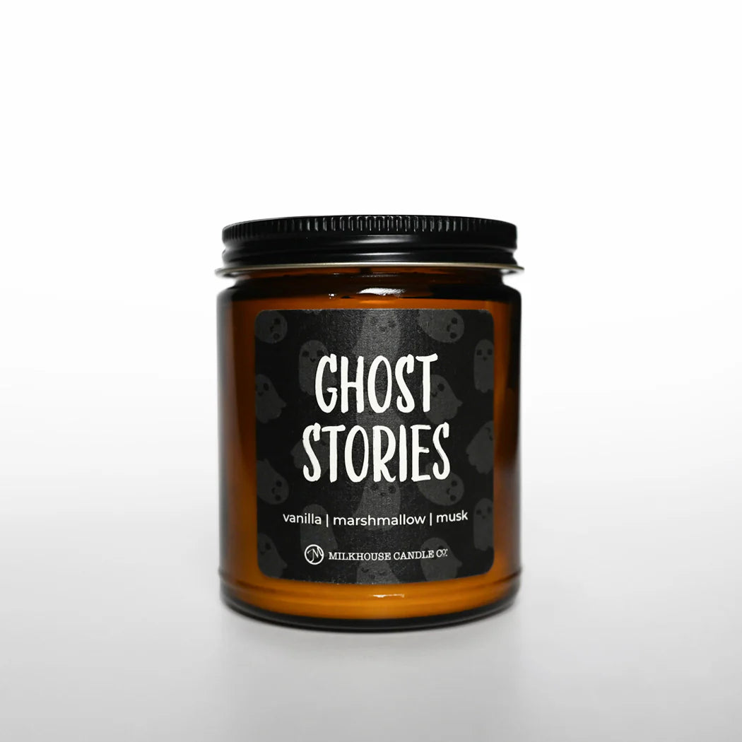 Ghost Stories Amber Jar Candle (7 oz) by Milkhouse Candle Co.