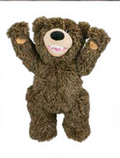 14" Grizzly Inner Rope Squeaker Plush Toy