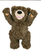 14" Grizzly Inner Rope Squeaker Plush Toy
