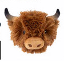 Highland Cow Squeaker Plush Toy