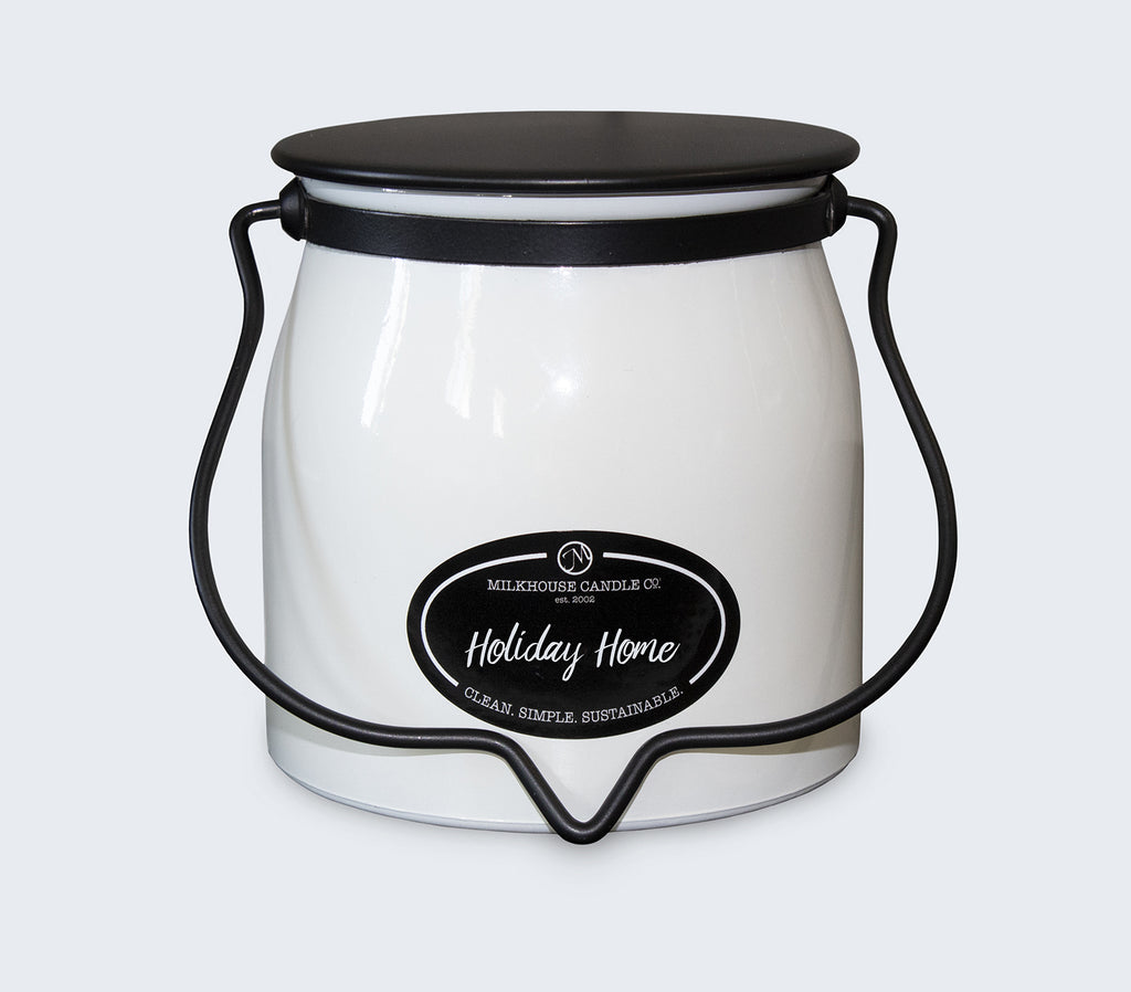 Milkhouse Candle Co: Holiday Home - 22oz Butter Jar