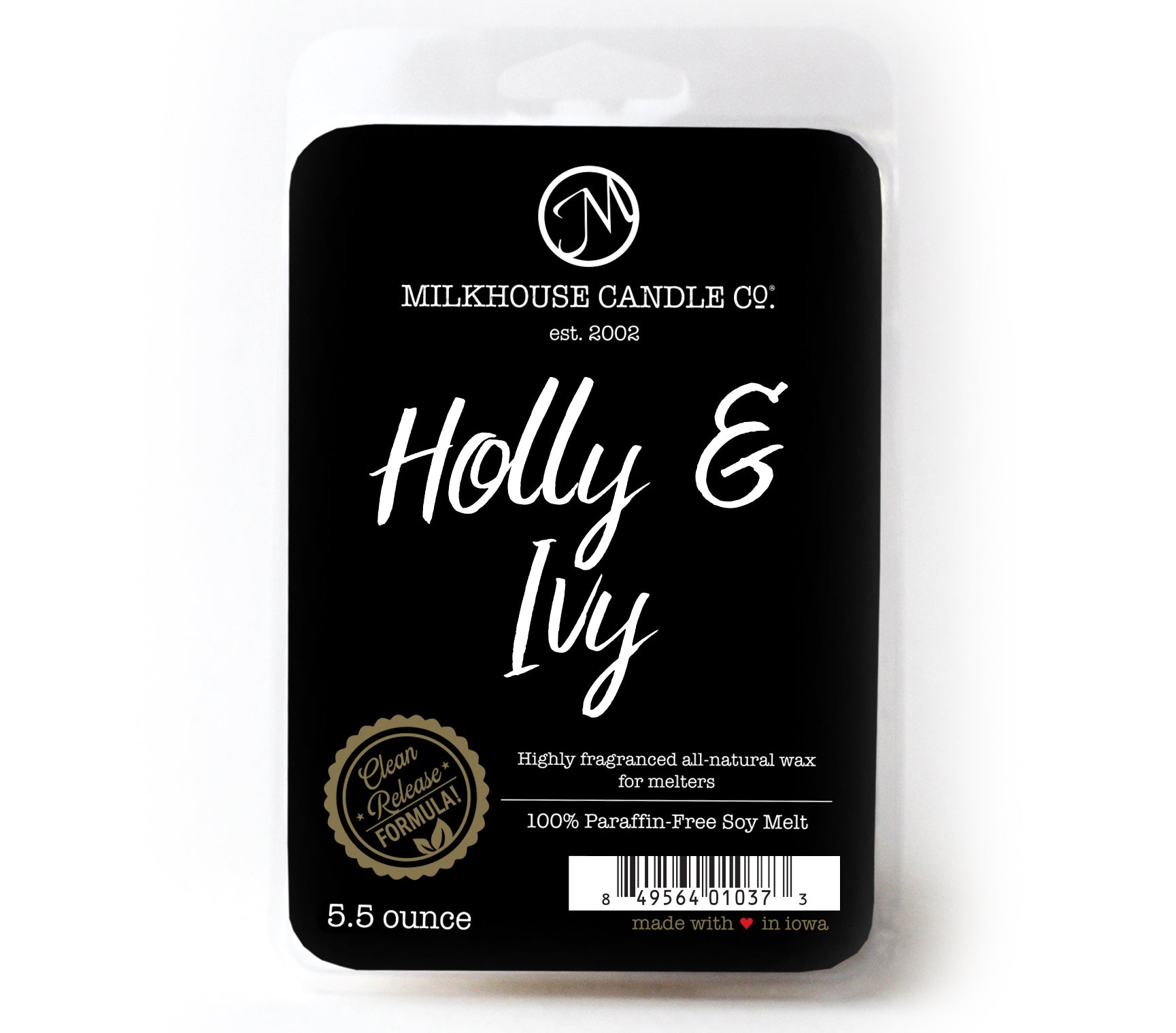 Milkhouse Candle Co: Holly & Ivy - Cream Jar