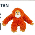 14" Orangutan Inner Rope Squeaker Plush Toy