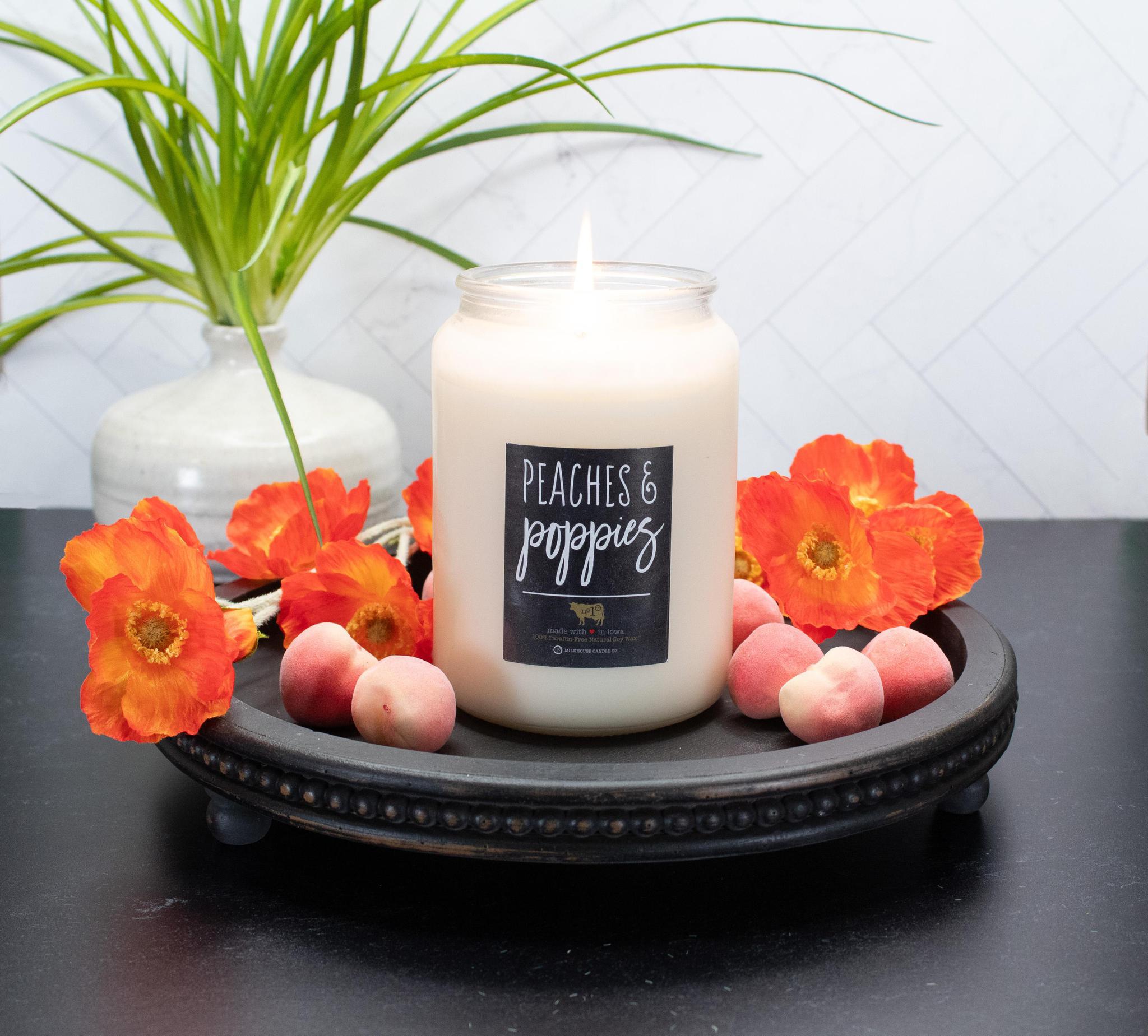 Milkhouse Candle Co: Peaches & Poppies