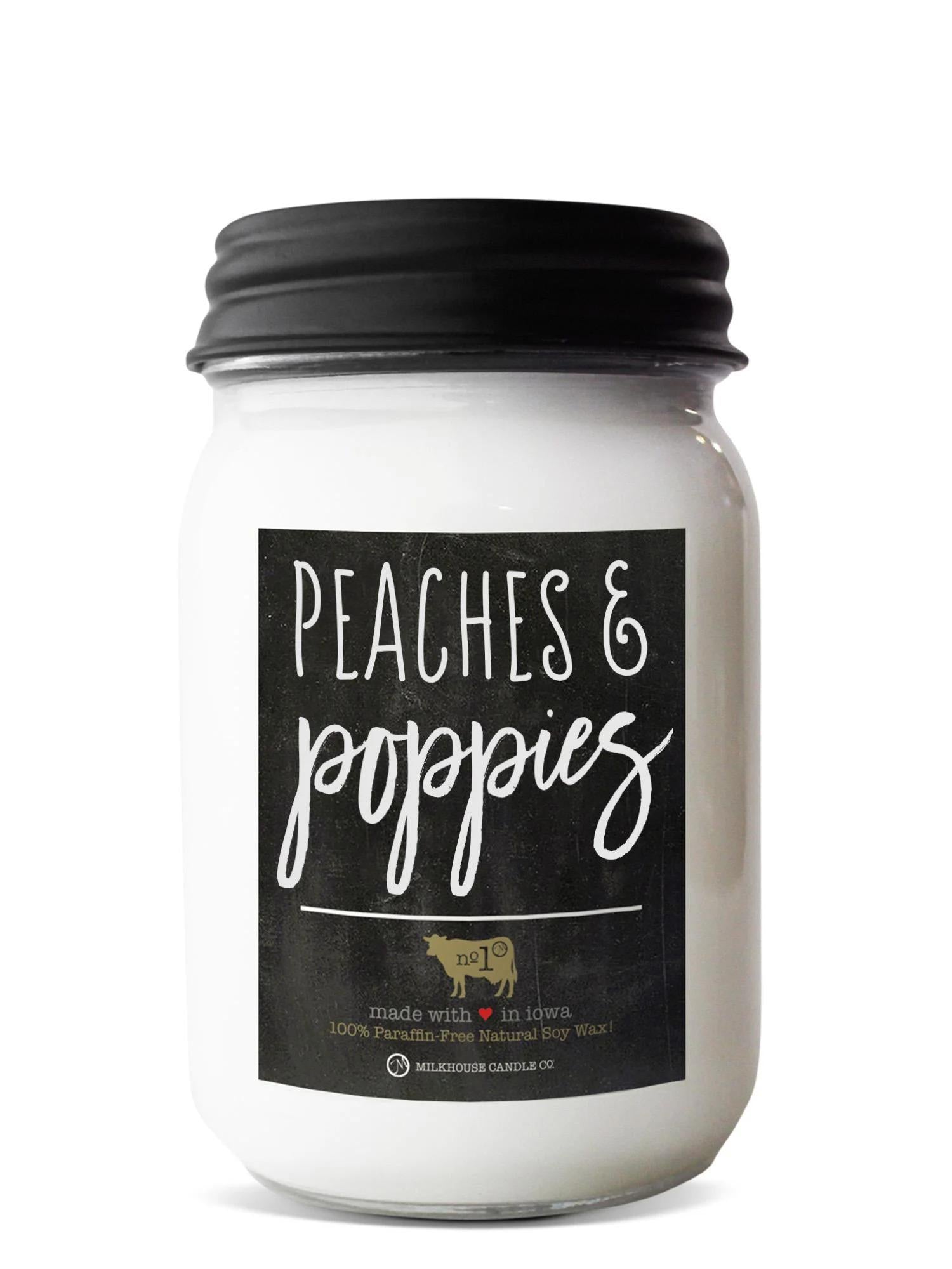 Milkhouse Candle Co: Peaches & Poppies