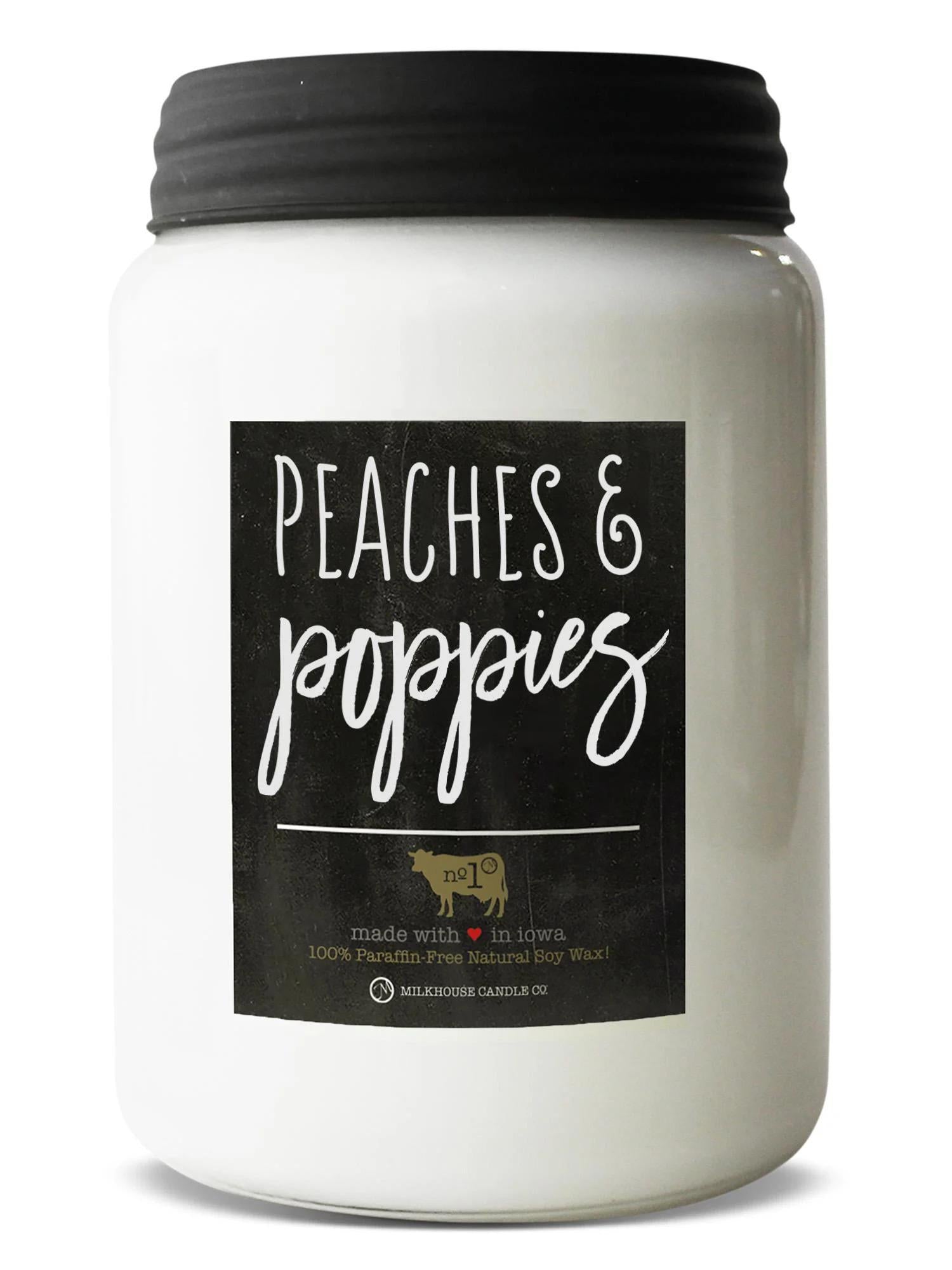 Milkhouse Candle Co: Peaches & Poppies