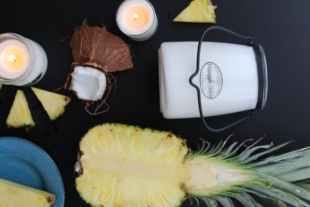 Milkhouse Candle Co: Pineapple Gelato - 22oz Butter Jar