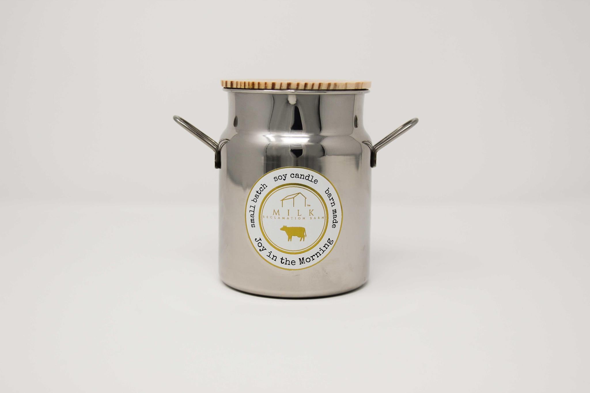 Stainless Milk Churn Joy in the Morning Milk Reclamation Barn