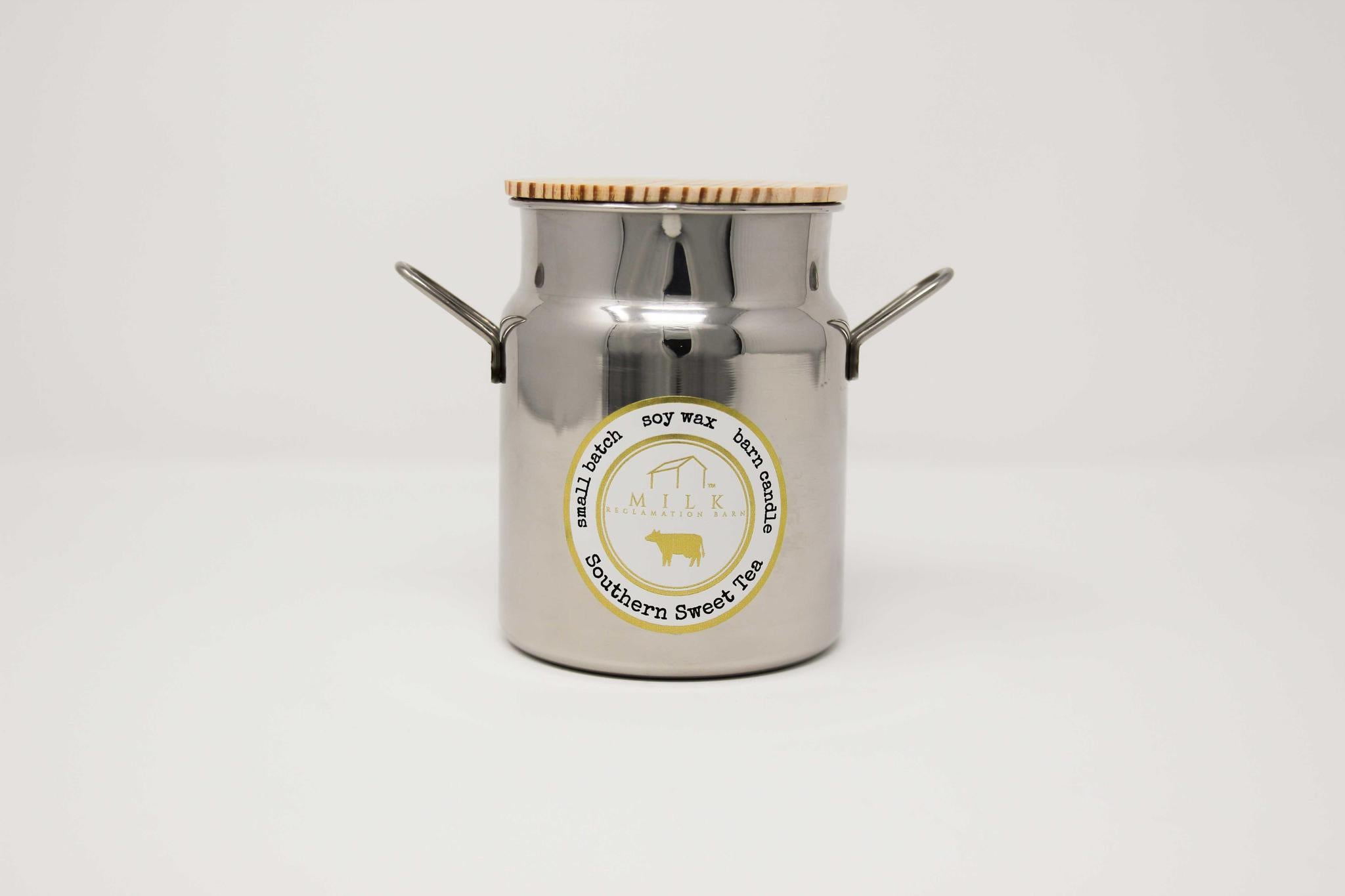 Stainless Milk Churn Southern Sweet Tea Milk Reclamation Barn