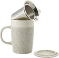 Tea Infuser Mug Shell 18oz - Stone Gray