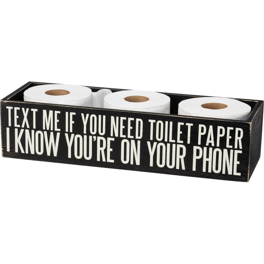 Toilet Paper Bin - Wipe It Real Good