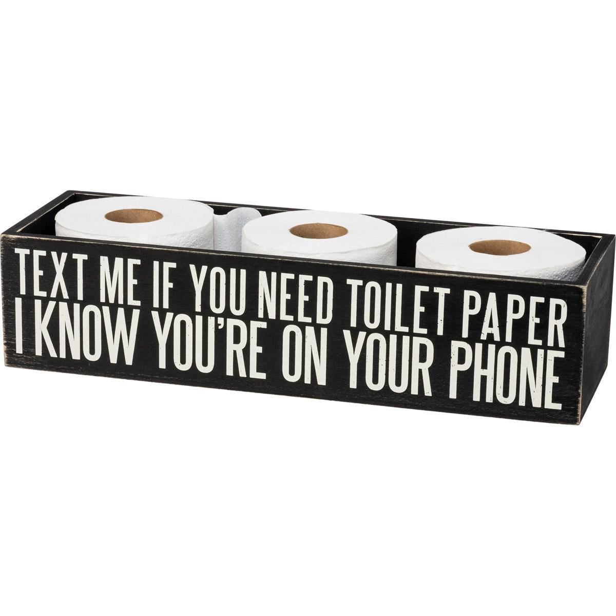 Toilet Paper Bin - Wipe It Real Good