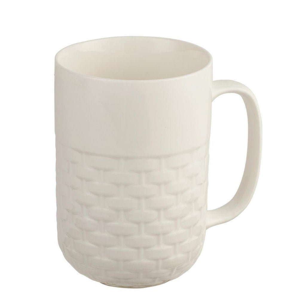 Weave 15oz Tea Infuser Mug White - Gray Lid