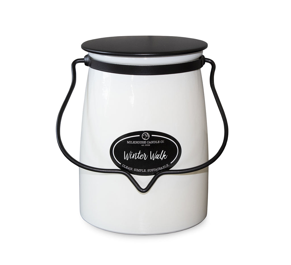 Milkhouse Candle Co: Winter Walk - 22oz Butter Jar