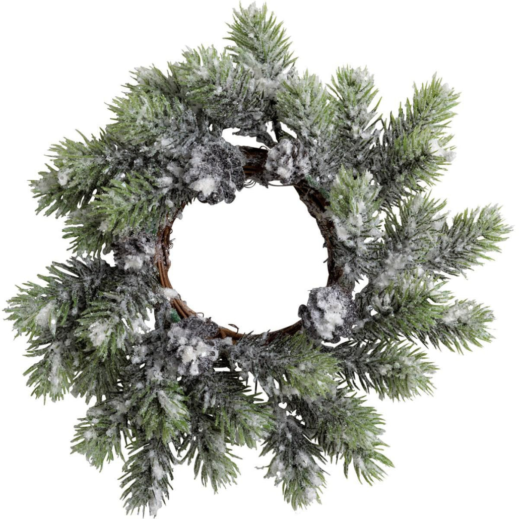 Wreath - Flocked Pine