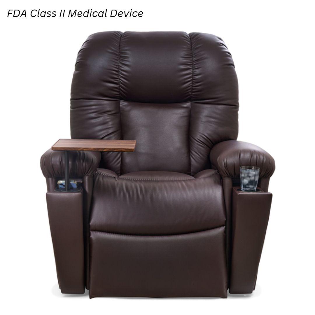 UltraComfort Artemis II power lift recliner — manufacturer photo; upholstery shown for illustration.