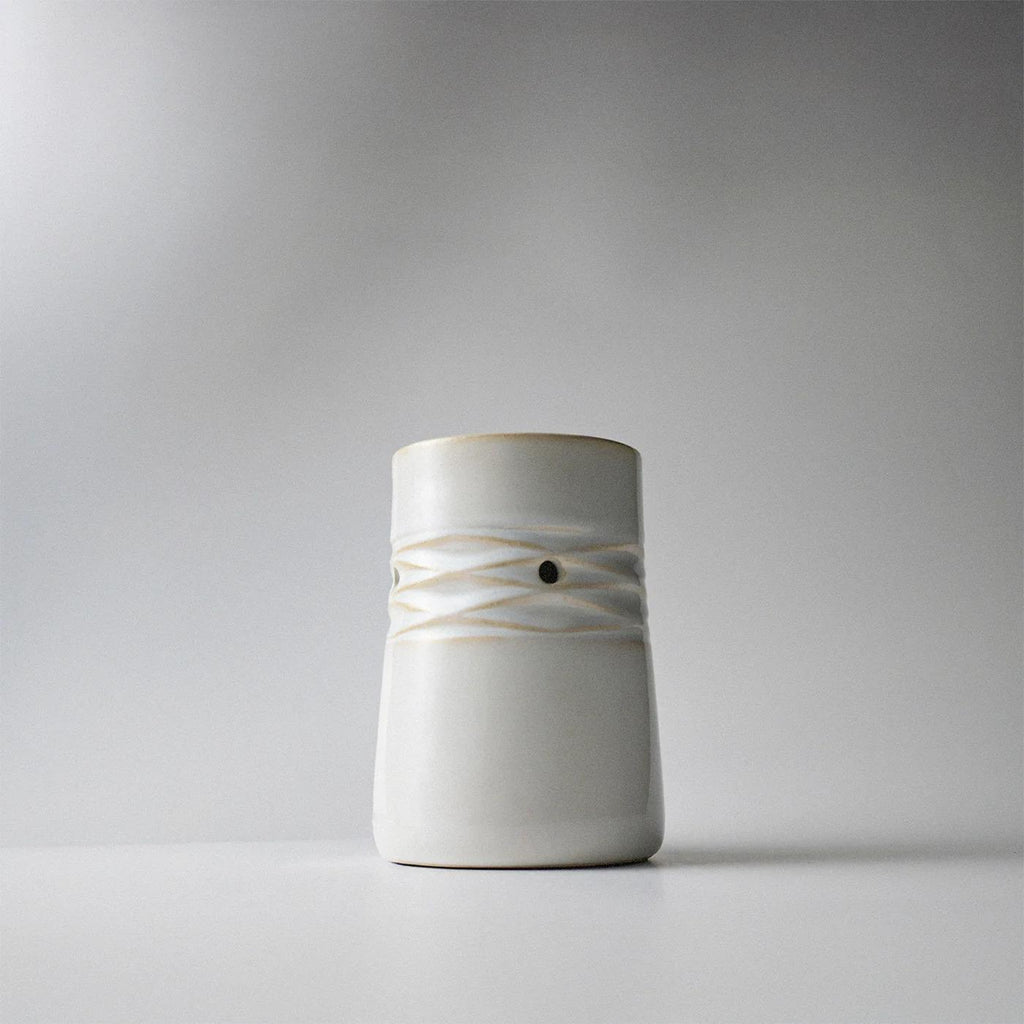 Stone Gray Ceramic Wax Melter – with Mess-Free Wax Cup