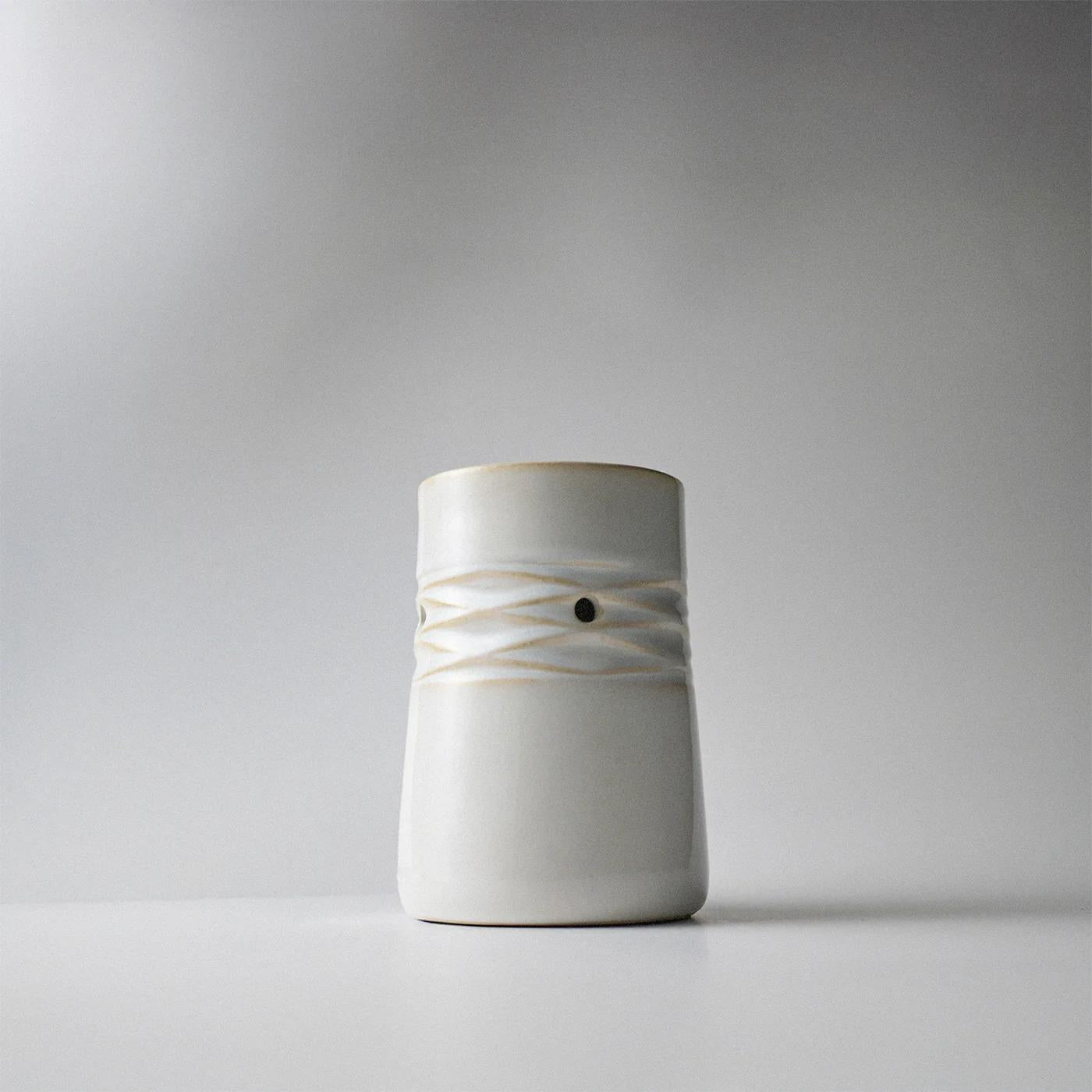 Stone Gray Ceramic Wax Melter – with Mess-Free Wax Cup