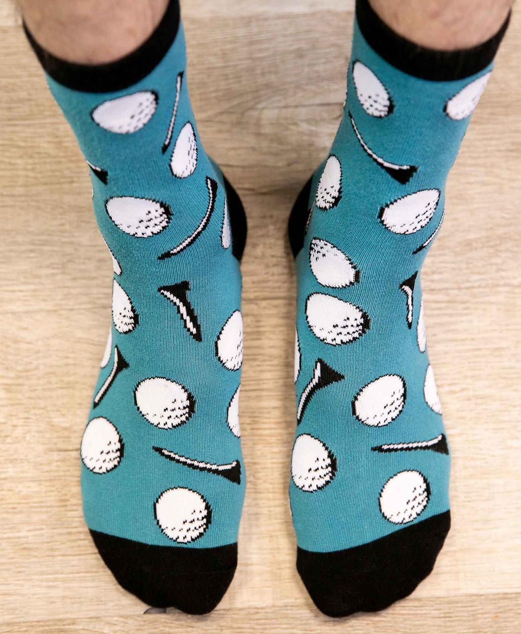Golf Ball Crew Sock by LazyOne