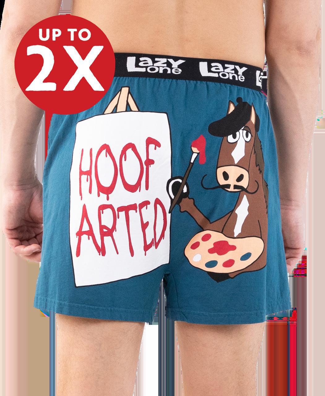Hoof Arted Men's Horse Funny Boxer by LazyOne