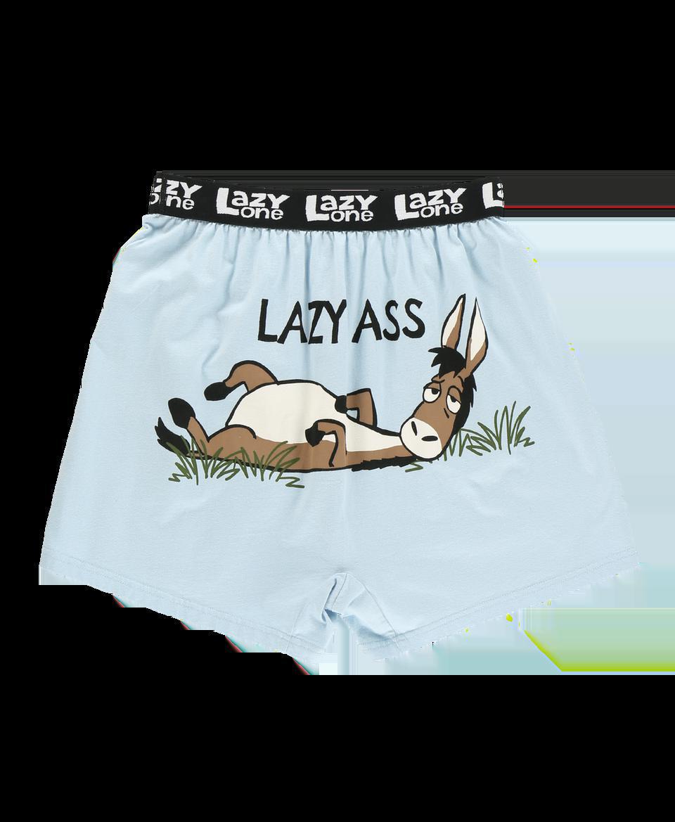Lazy Ass Donkey Funny Blue Boxer by LazyOne